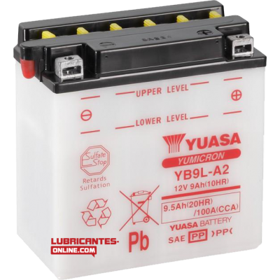 Batería Yuasa YB9L-A2 Combipack (con electrolito)