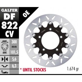 Disco Galfer ROUND FLOATING COMPLETE (C. ALU.) 300x5.6mm DF822CV